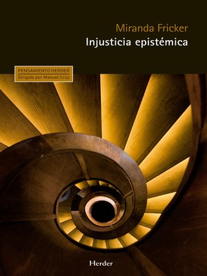cover image of Injusticia epistémica